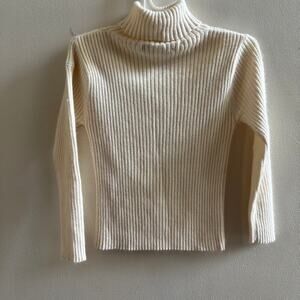 Girls Marcel et Leon turtleneck sweater 4 years cream Angora cotton blend